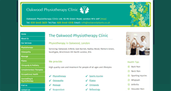 Desktop Screenshot of oakwoodphysio.co.uk